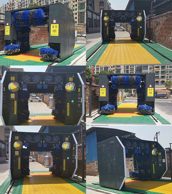 廣州佛山南海區無人值守龍門洗車設備安裝完畢……